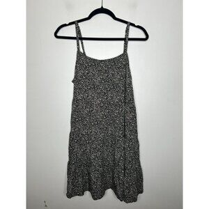 Old Navy Women's Sleeveless Black Brown Printed Pocket Dress Size XL